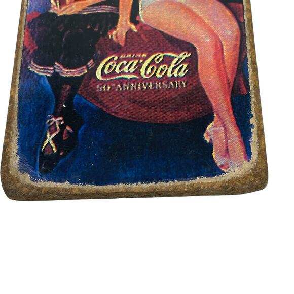 Coca-Cola Vintage Reproduction Advertising Signs On Wire Hangers Set of 2 - Picture 7 of 10